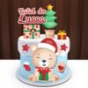 Arquivo de Corte Bolo Natal do Ursinho